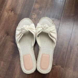 Elegant Cream Women's Slip-On Shoes